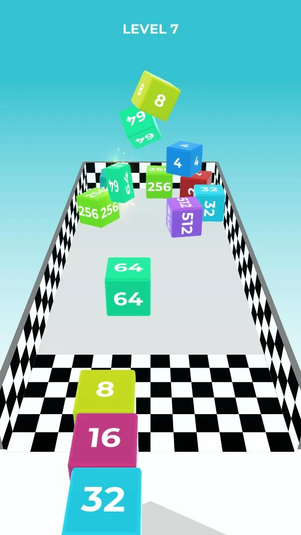 2048 Cube Runner: 3D Merge screenshot